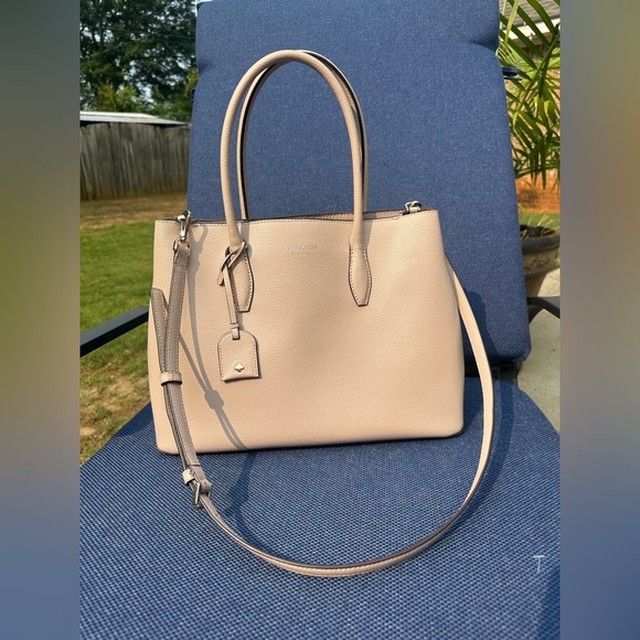 Kate Spade Leather Structured Tote Bag EUC - Picture 1 of 9